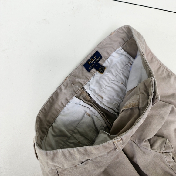 Polo Ralph Lauren Kids Beige Chino Pants Size 16 Classic Pony Logo - Picture 7 of 11